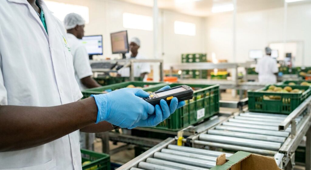 African operations professionals reviewing a process optimisation and digital transformation roadmap